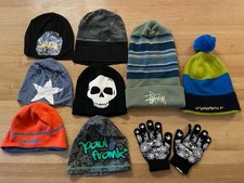 9-teiliges Mützen- und Handschuh Paket; Jungs; Stüssy, Mammut, div. Marken