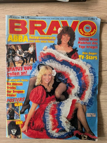 Bravo magazin 1981 abba - bravo, nr.