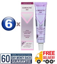 6xAchroactive Max Aufhellende Hautcreme Dunkle Flecken Sommersprossen Alter VitaminC UV-Filter