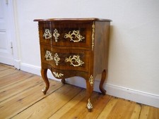 Barock Kommode Dresdner Barock Nussbaum Wurzelholz um 1870 restauriert 