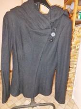 Zara Trf Übergangsjacke Herbst Jacke mit Schalkragen schwarz xs