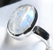 Ring Mondstein 925 Silber Gr