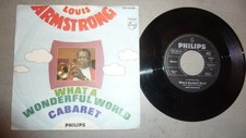 Vinyl 7" Louis Armstrong " what a wonderful world "