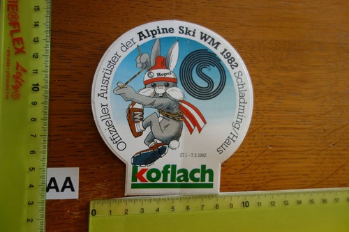 Alter aufkleber skier - aufkleber, zubehör