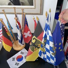 2  Flaggenständer Standarten Ständer Fahnenträger Fahnenmast