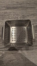 Grill Schale Gemüse Korb Grillschale Edelstahl Rostfrei 22x26cm Lochpfanne
