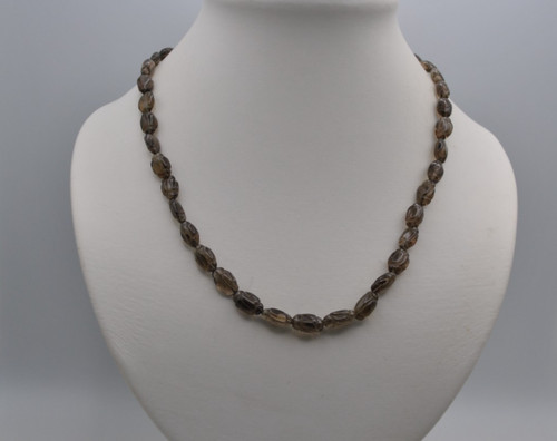 Rauchquarz gravur kette - rauchquarz, –