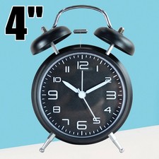 4'' Doppelglockenwecker Mechanisch Glockenwecker Analoge Wecker mit Nachtlicht