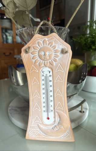 Dekorativ keramik thermometer - keramik,