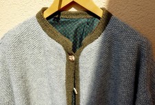 Unisex-Trachtenjunker  handgestrickt m Hirschhornknöpfen Sarner Jacke gefüttert