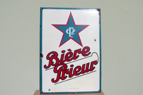 Altes emailschild biere - emailschild,