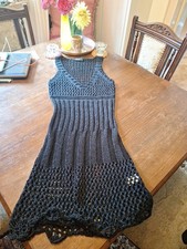 Tuzzi, Damenkleid,  Strickkleid, Häkelkleid, Gr.40,  schwarz