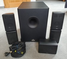 Audio Boxen Set - Magnat Active Subwoofer 145706 - 5 Lautsprecher 145706 – Kabel