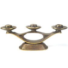 Designer bronze kerzenständer - bronze,