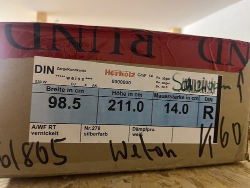 Herrholz türzarge weiß 5 - weiß, 98,5