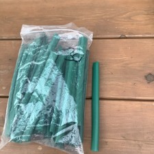 40 Stück Klemmschienen Moosgrün Sichtschutzstreifen