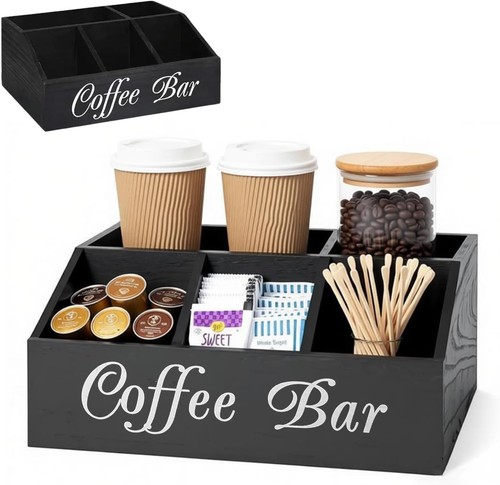 Kaffee organizer aus - organizer, holz