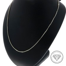 SONDERAKTION WERT 780,- Feine Venezianer Kette 585 weiss Gold 14 KT 44cm XXYY