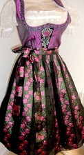 Hochzeits Couture Dirndl Festtags Balkonett Dirndl Strass 2 tlg. Gr.38