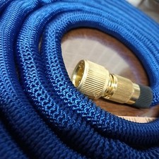 Gartenschlauch Wasserschlauch Blau Unbenutzt Ca. 4 Meter Metallanschlüsse Blau