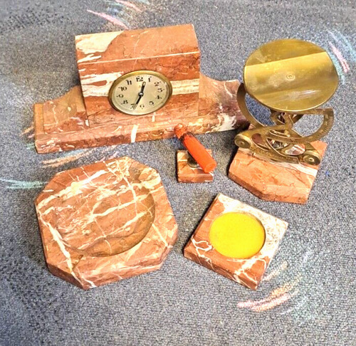 Schreibtischset marmor - schreibtischset-, marmor-