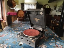 GRAMMOPHON KOFFERGRAMMOPHON COLUMBIA 109 ausgezeichneter Klang Baujahr 1926 🔊