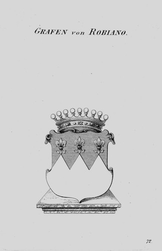 1820 robiano wappen adel - -,