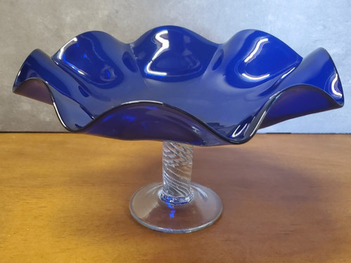 Glasschale dekoschalte blau - glasschale,