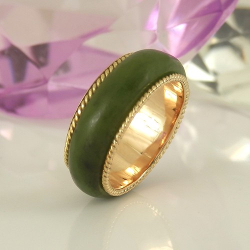 Hübscher jade ring bandring - jade,