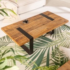 Massiver Couchtisch IRON CRAFT