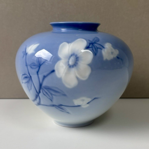 Vase porzellan blau weiß - porzellan, blau-weiß