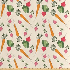 Gemüse Satin Stoff als