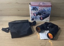 Tronic Fernglas Feldstecher 10x50mm Rotbeschichtete Weitwinkellinsen