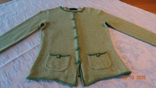 FFC Strickjacke Damen, 100% Kaschmir, Gr. M, grün, sehr gepflegt