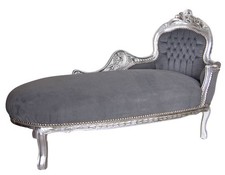 Barock Sofa Samt Recamiere