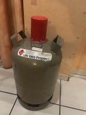 Stahl Gasflasche 11 kg Grau