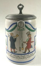 Jugendstil liter bierkrug - liter,