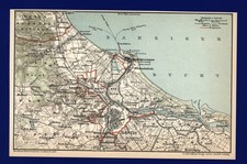 Landkarte anno 1896 - Danzig