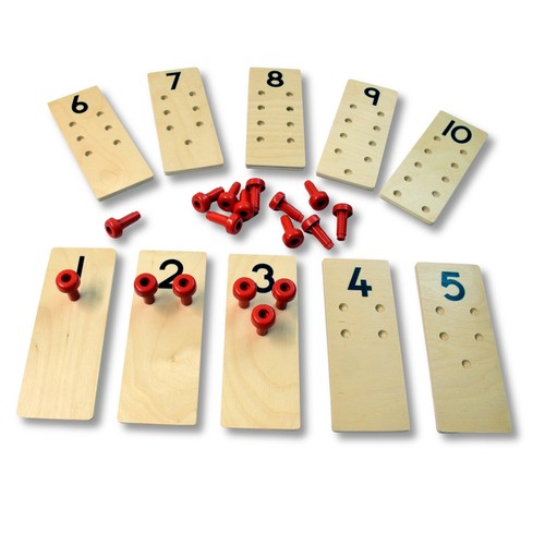 Montessori zahlensteckbretter - montessori,