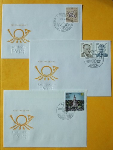 Ddr 1990 ersttagsbriefe mi - ddr,
