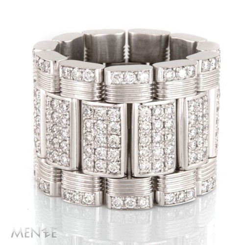 Ring uhrband diamant - ring,