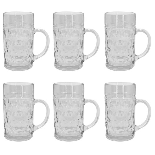 Bierkrug aus robustem glas - bierkrug,