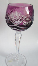 Nachtmann Weinrömer 19cm amethyst Dekor 124 weitere Bleikristall Überfang Glas