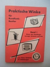 Lehrmeister Bücherei 2013 Praktische Winke für Rundfunk-Bastler 1950 Sutaner: