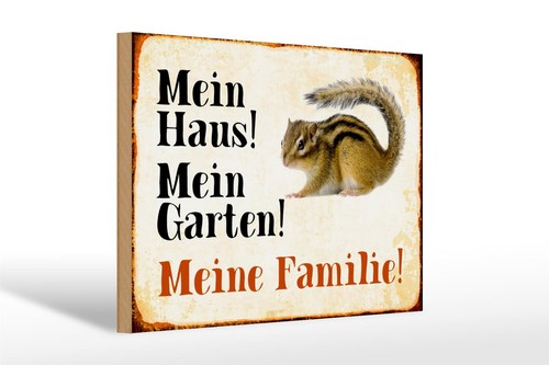 Holzschild tiere 30x20 - holzschild,