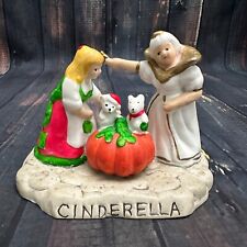 Vintage Weihnachtsfigur Aschenputtel Märchen Keramik Figur Patin