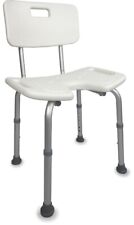 Mobiclinic Duschstuhl mit Rückenlehne Toilettensitz Toilettenstuhl Marisma