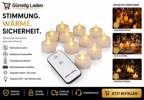 Flammlos led teelichter - flammlos™,