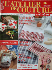 L'atelier de Couture 36-2019:   Patchwork - Applikationen - Stickerei, französ.