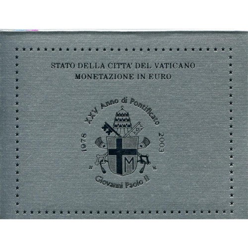 Euro serie vatikan 2003 fdc - vatikan,